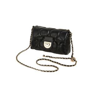 Pu Leather Crossbody Purses Buckle Chain Strap Shoulder Bag Black One >:)